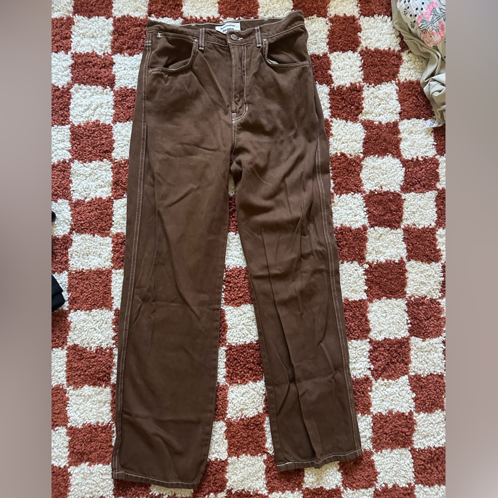 Brown retro reformation jeans